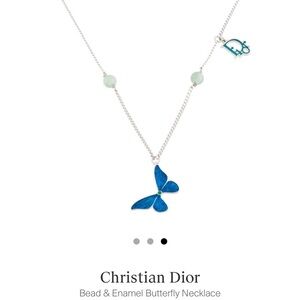DIOR Butterfly Pendant Necklace